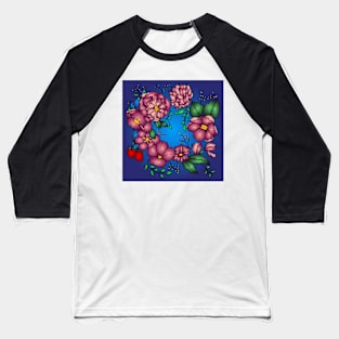 Flowers 665 (Style:1) Baseball T-Shirt